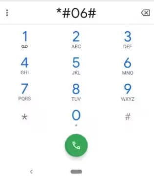 find imei number on android