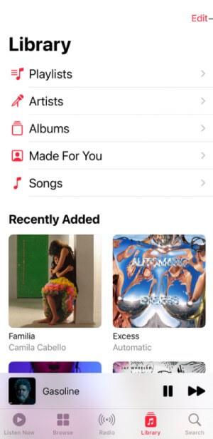 find music files on iPhone
