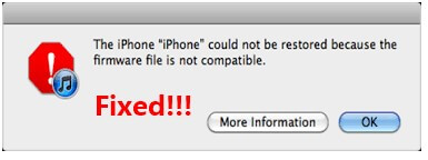 Firmware file corrupt iPhone