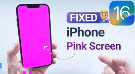 iPhone pink screen