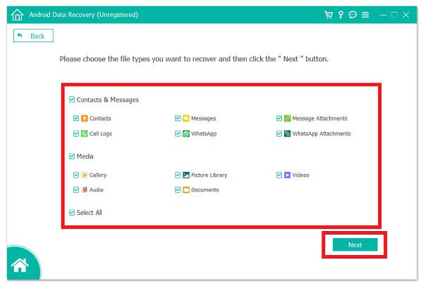 choose file type