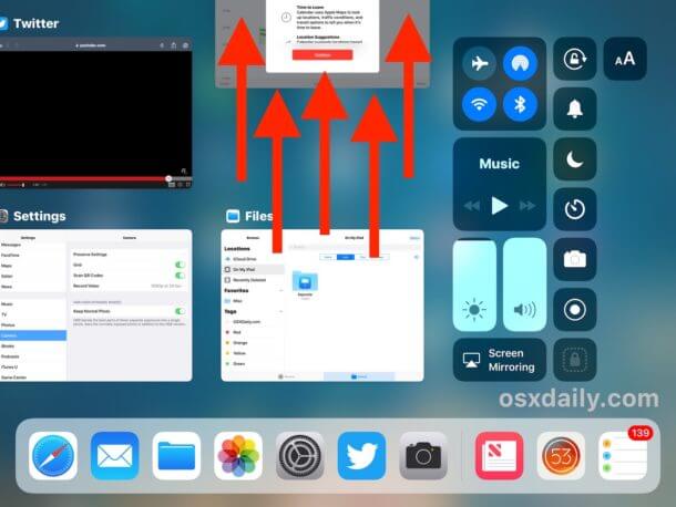 force quit apps on iPad