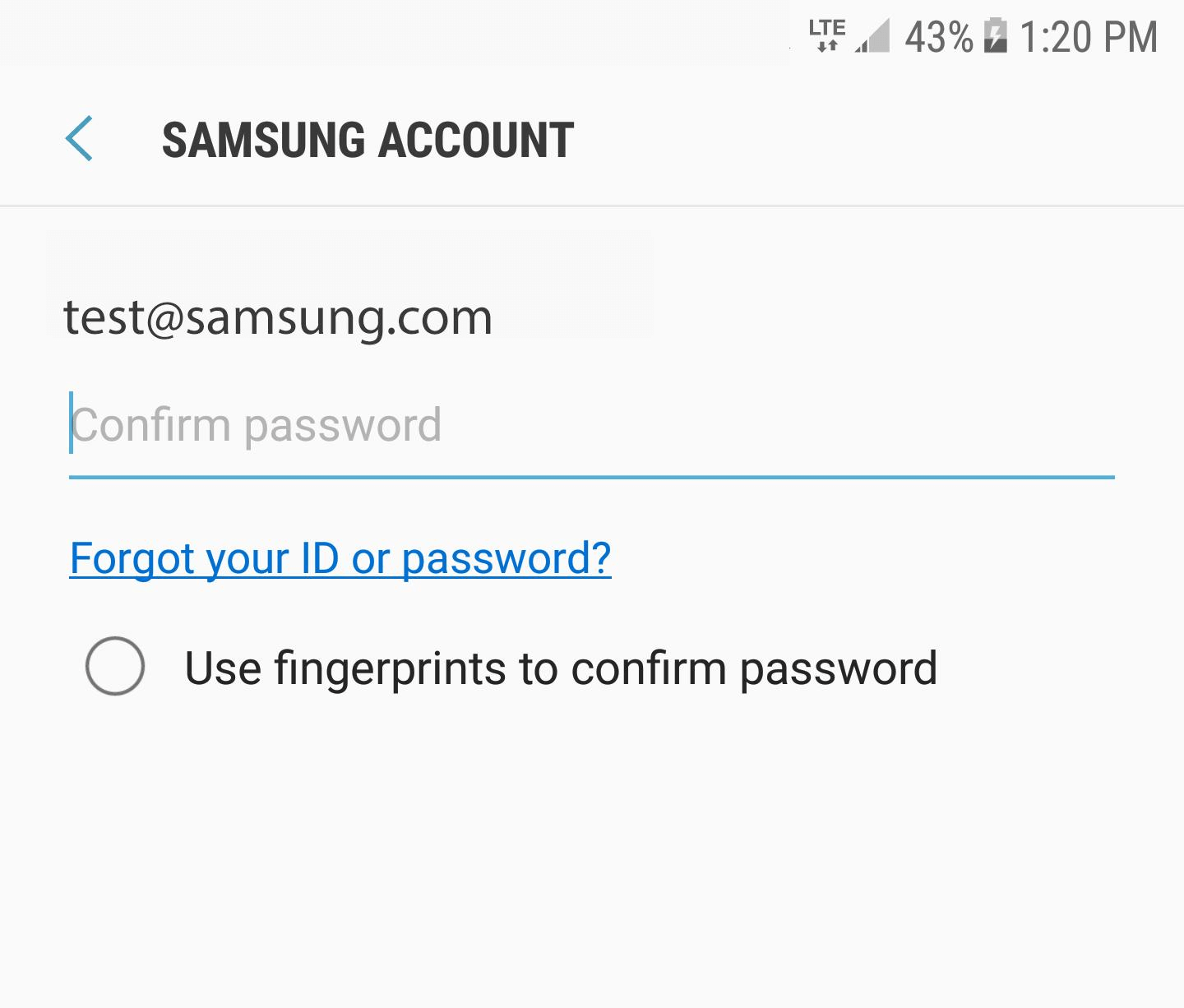 Samsung account