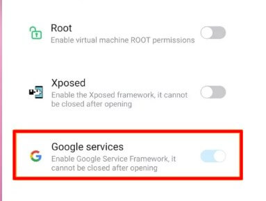 enable Google Services in VMOS