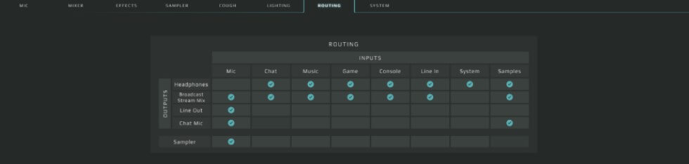 goxlr voice changer routing settings