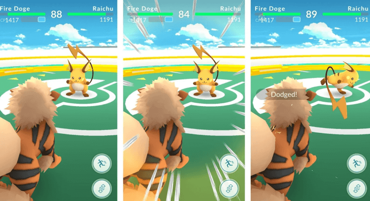 earn free PokeCoins by defeating the Pokémon in the Gyms