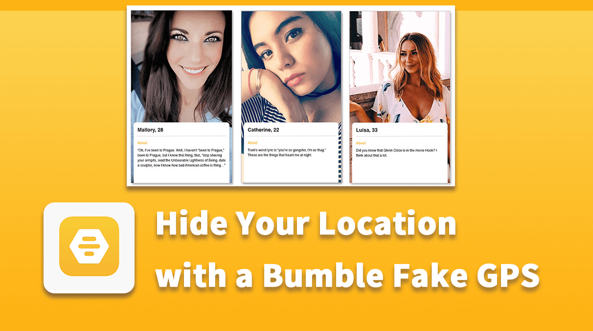 hide your location with a bumble fake gps.