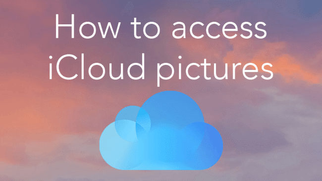 how to access iCloud photos