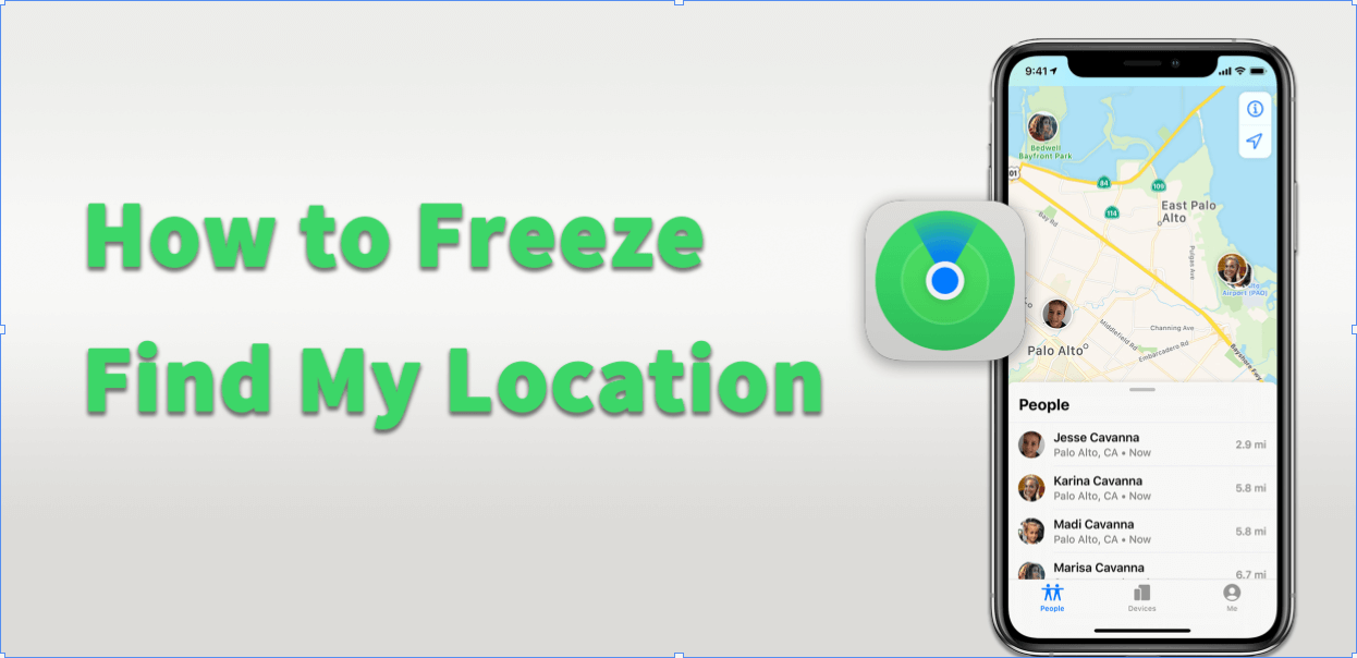 how to freeze location on find my iphone