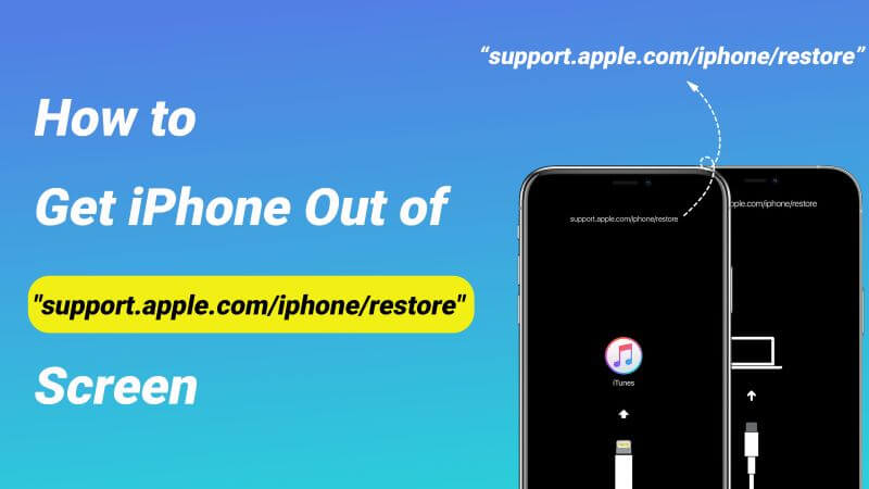 6 Ways: Fix iPhone “support.apple.com/iphone/restore” Screen