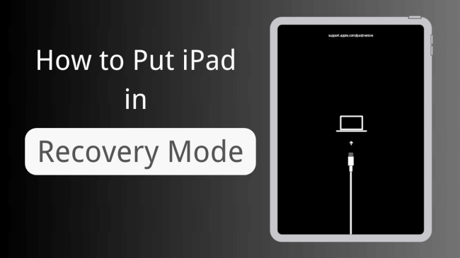 how to put ipad in recovery mode