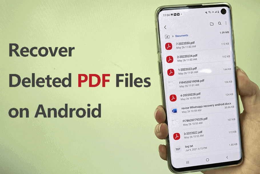 how to recover deleted pdf files on android