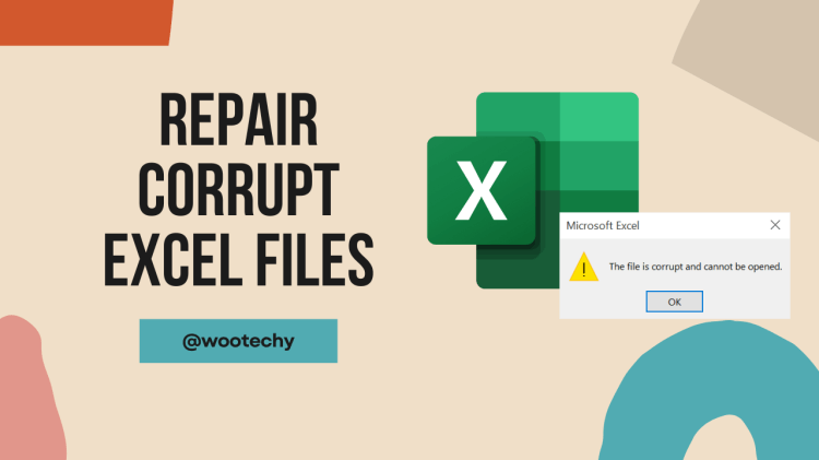 how to repair corrupt excel files