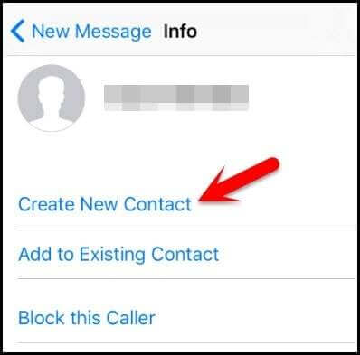 Create New Contact