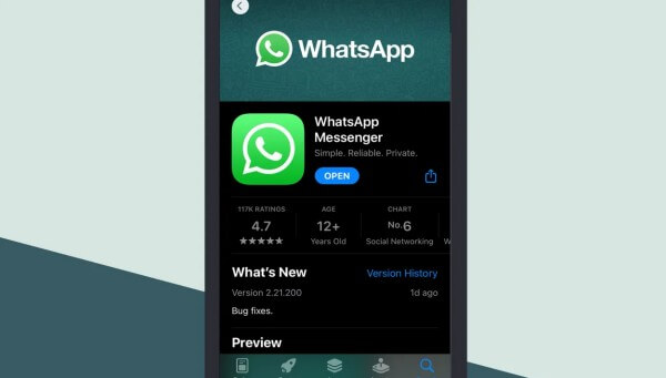 reinstall whatsapp