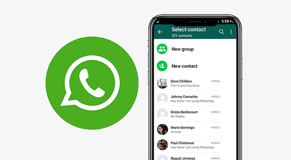 whatsapp android contacts