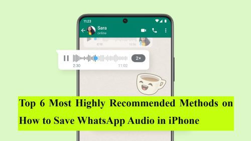 how to save WhatsApp audio in iPhone
