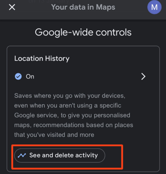 how to see location history on iphone with google maps