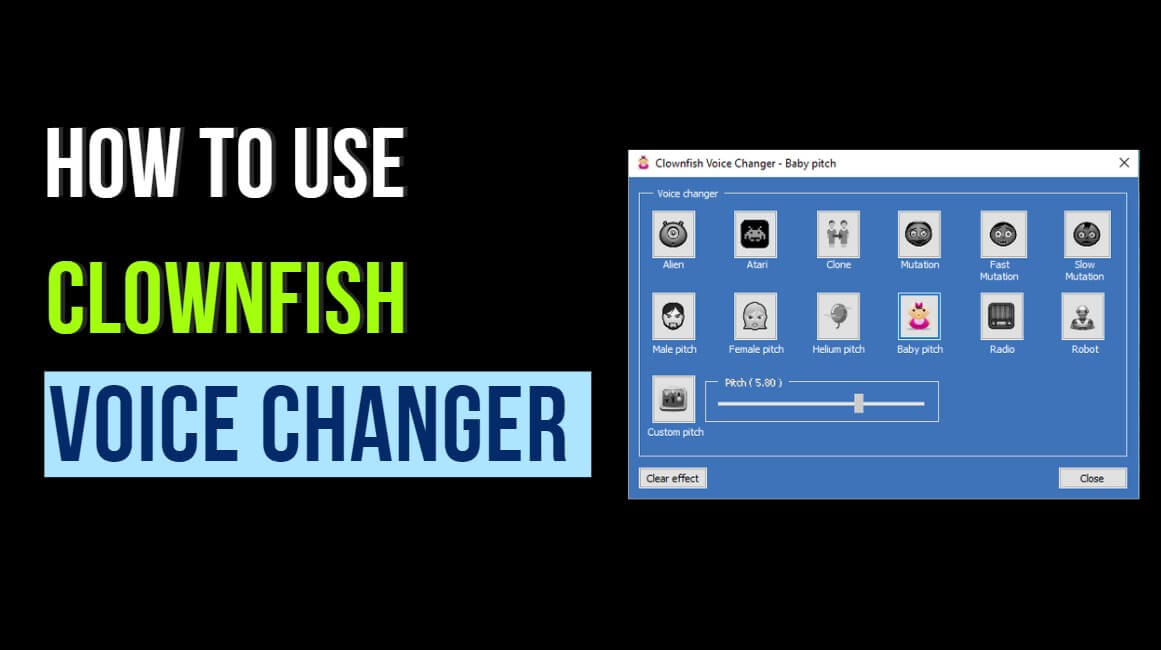 how to use Clownfish voice changer