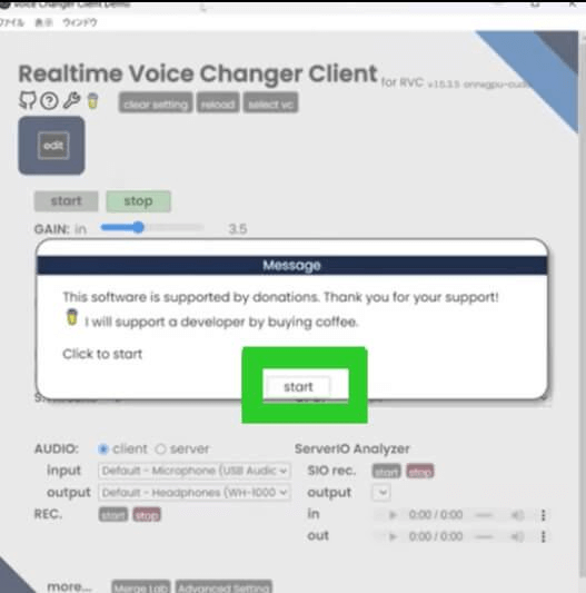 How to Use RVC Voice Changer step 2