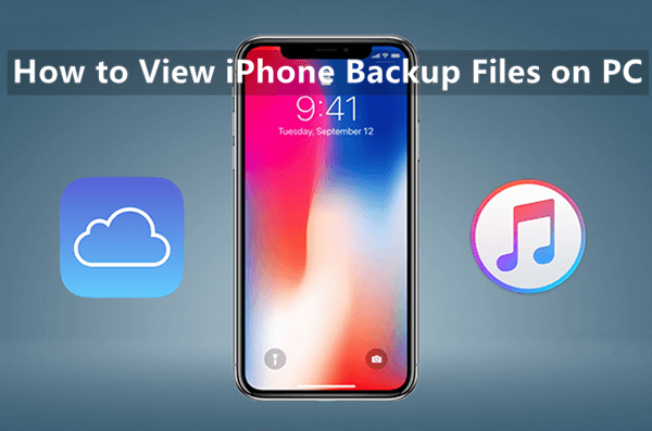 how to view iphone backup files on windows 10