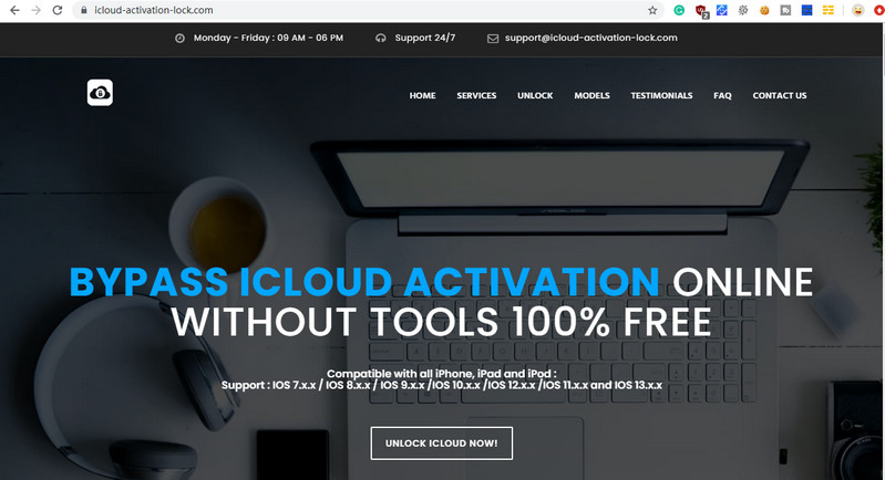 iCloud activation lock online unlock website