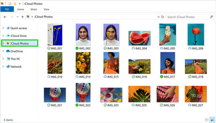 find iCloud Photos on PC