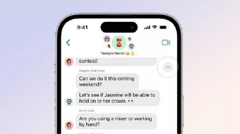 iMessage new catching up feature on ios 17