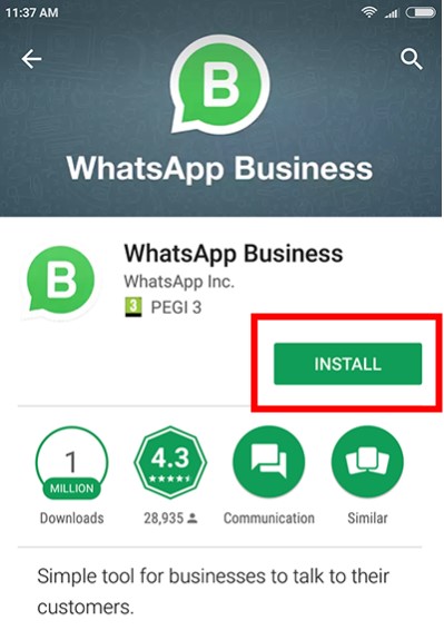 install-whatsapp-business