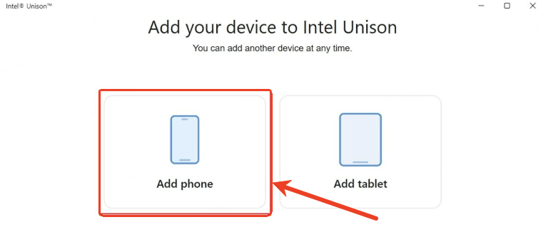 Intel Unison Add Phone