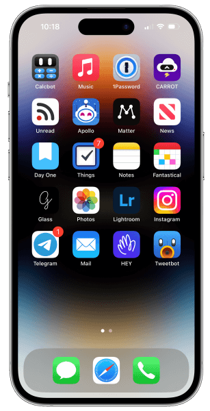 ios 17 home screen