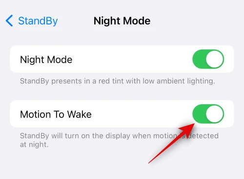 ios 17 re-enable standby mode