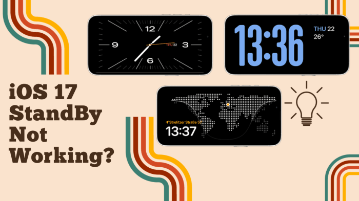 ios 17 standby mode not working