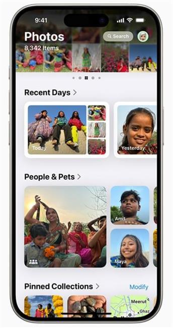 ios 18 photos collections