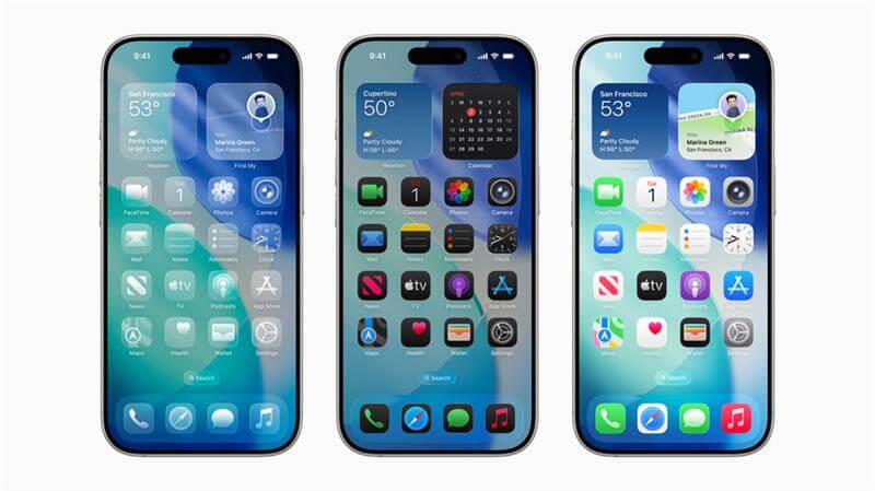 ios 26 beta liquid glass design