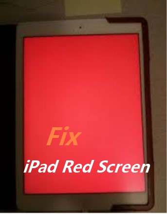  iPad red screen 