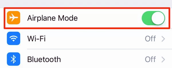 Turn on Airplane Mode to Stop Location Tracking