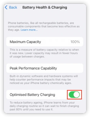 La batterie de l'iPhone s'épuise rapidement after updating to ios 17