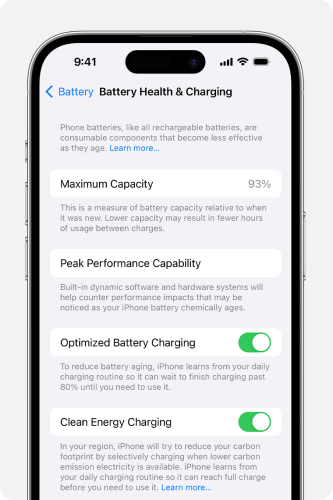 iphone battery health charging