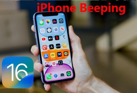 iPhone beeping