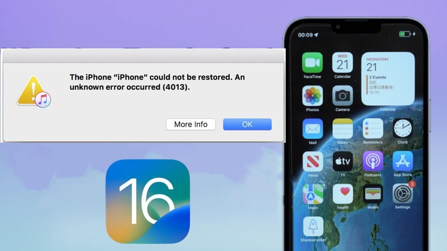 iPhone could not be restored an unknown error occurred