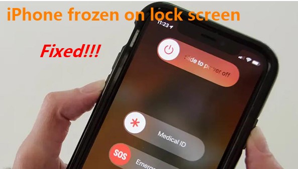 iPhone congelado en la pantalla de bloqueo