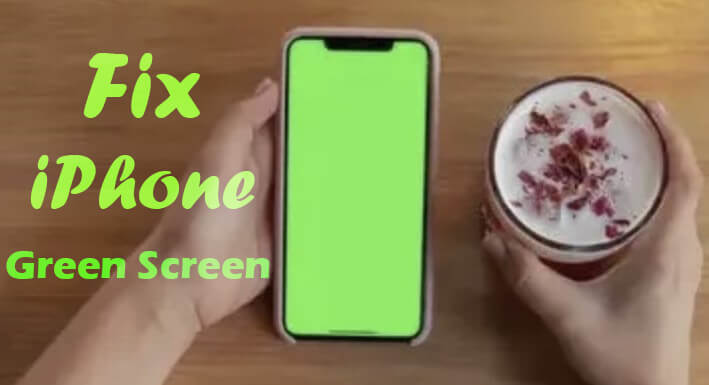 iPhone green screen