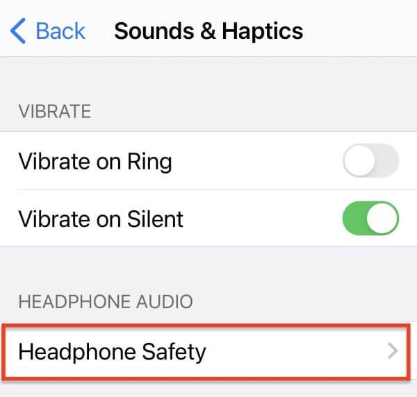 iPhone headphone safety