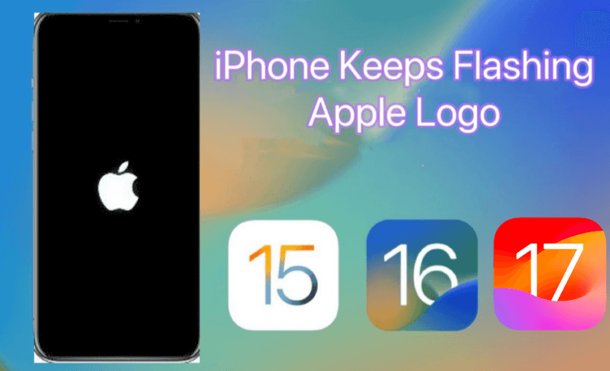 iPhone  flashing Apple logo