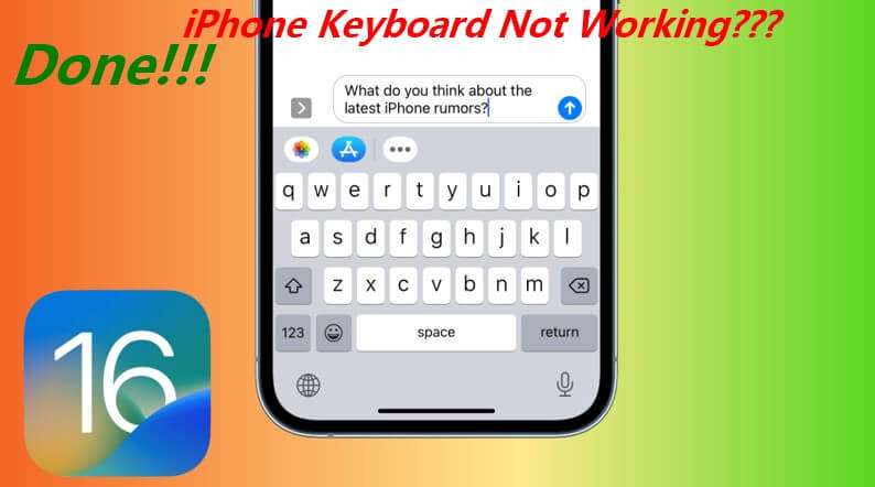 iPhone keyboard not working