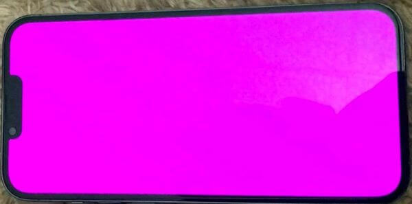 iPhone pink screen