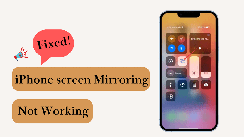 fix iPhone screen mirroring not working