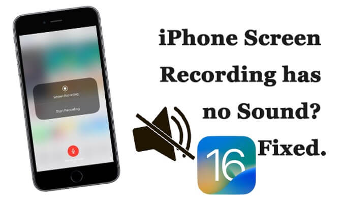 iPhone screen recording no sound
