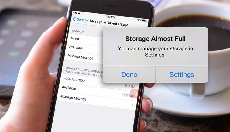 iPhone storage full won't turn on